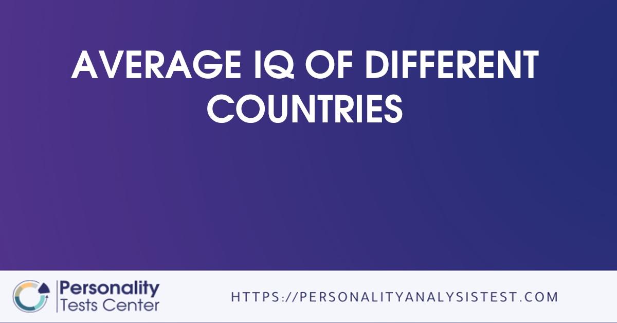 average iq of different countries