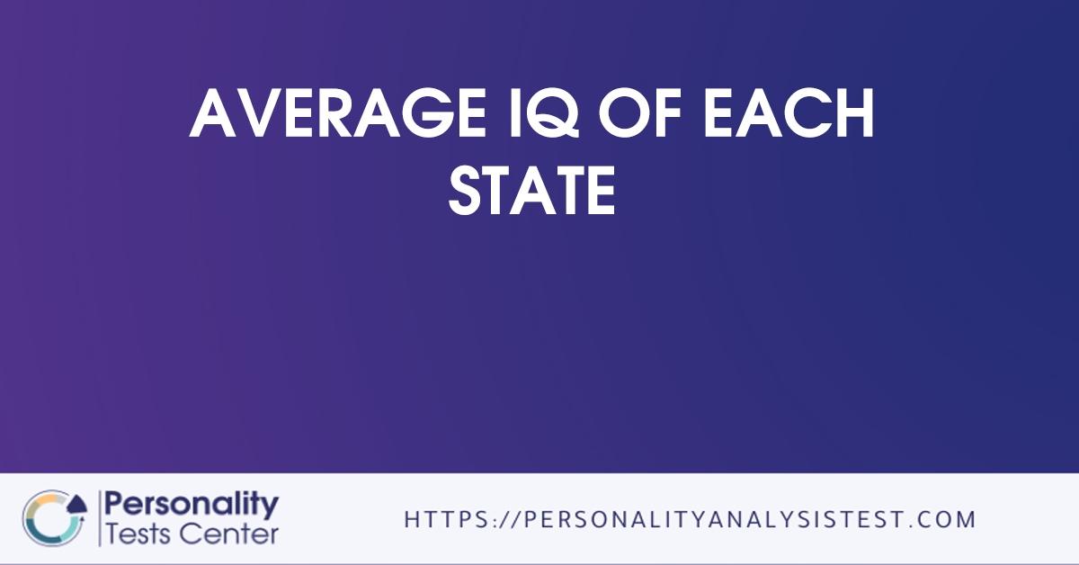 average iq of each state
