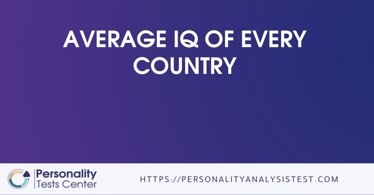 average iq of every country