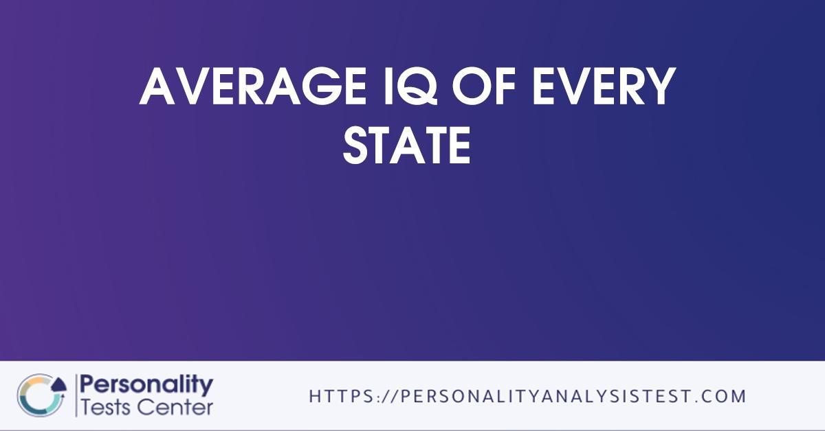 average iq of every state
