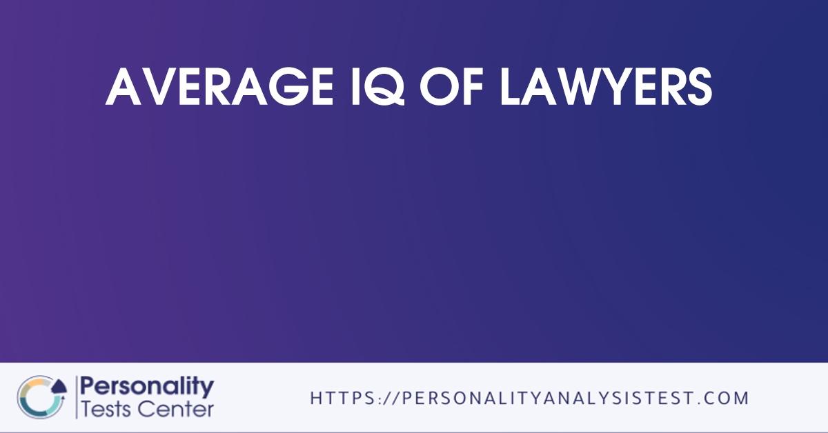 average iq of lawyers