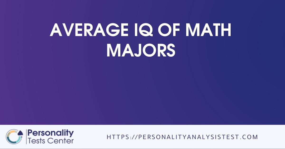 average iq of math majors