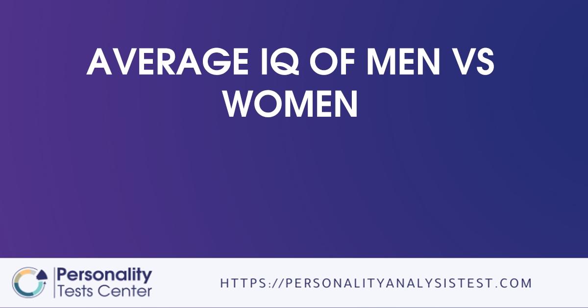average iq of men vs women