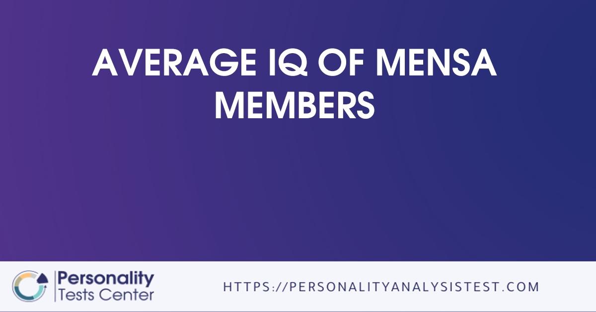 average iq of mensa members