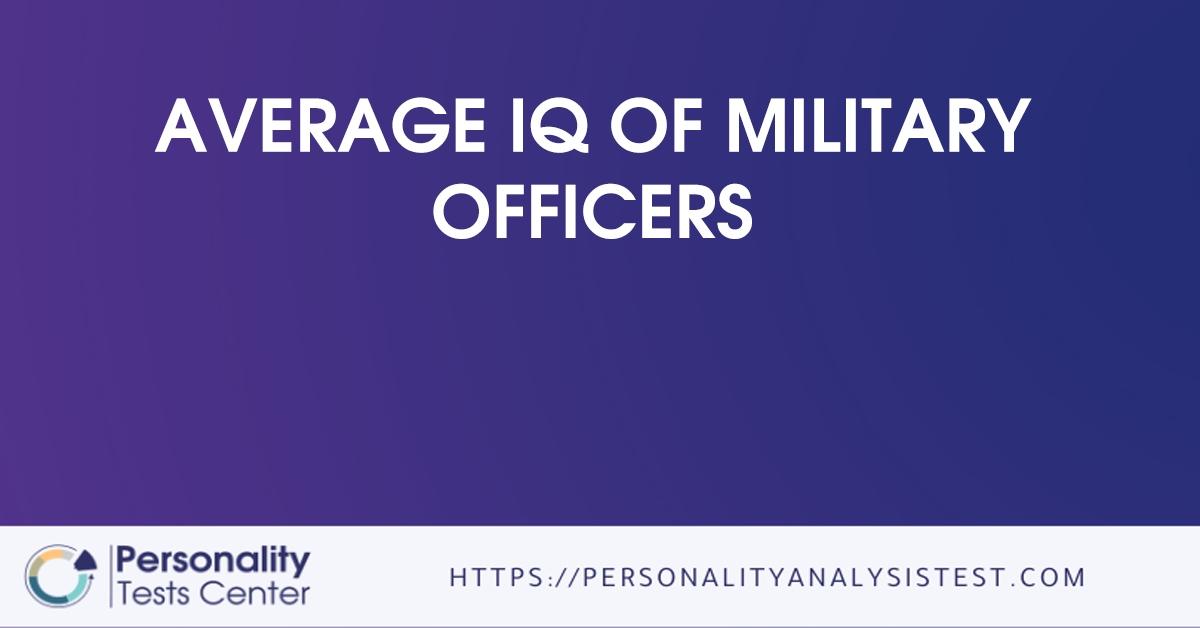 average iq of military officers
