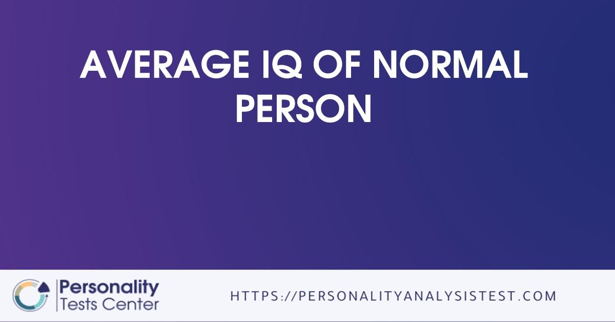average iq of normal person