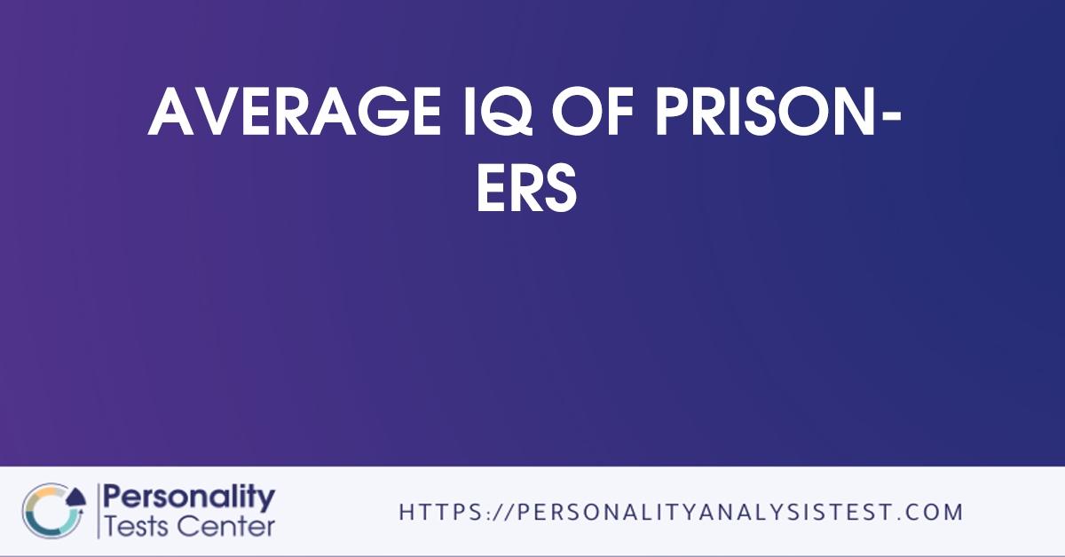 average iq of prisoners