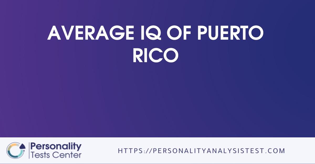 average iq of puerto rico