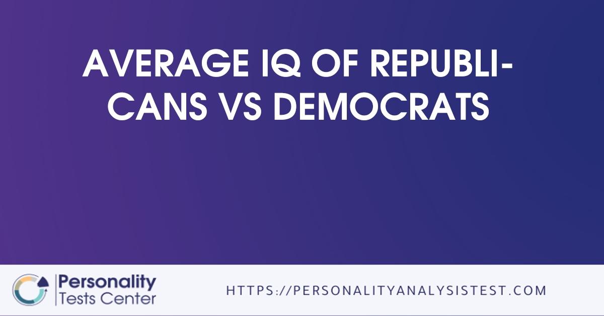 average iq of republicans vs democrats