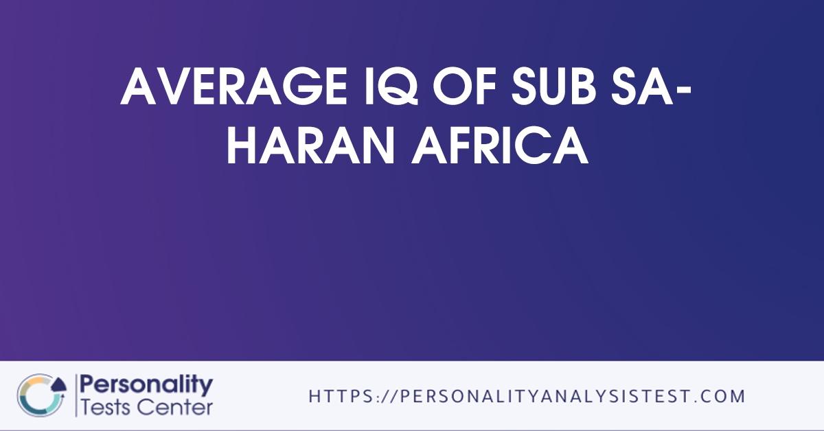 average iq of sub saharan africa
