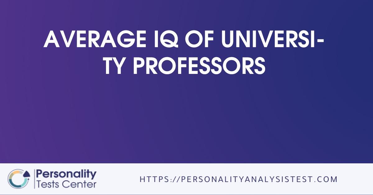 average iq of university professors