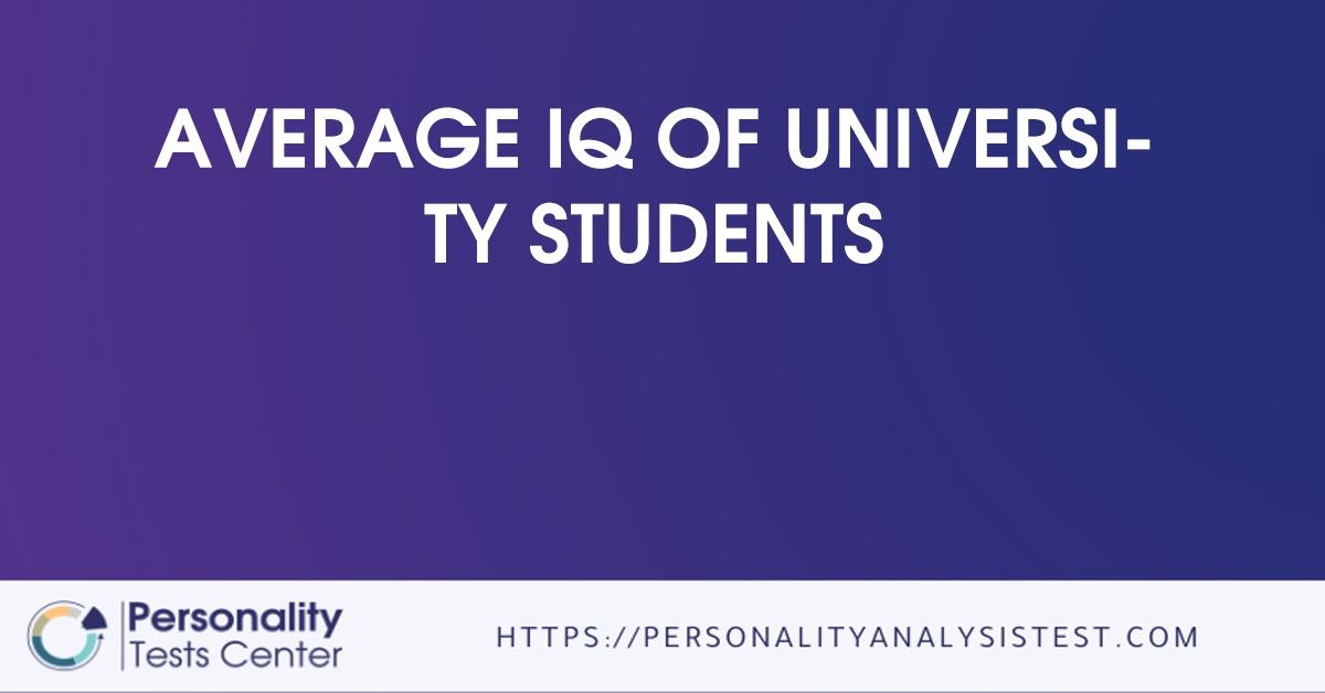 average iq of university students