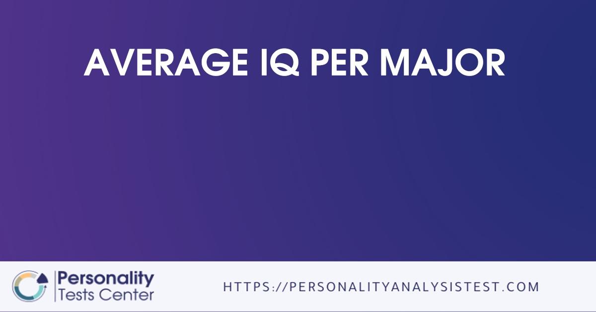 average iq per major