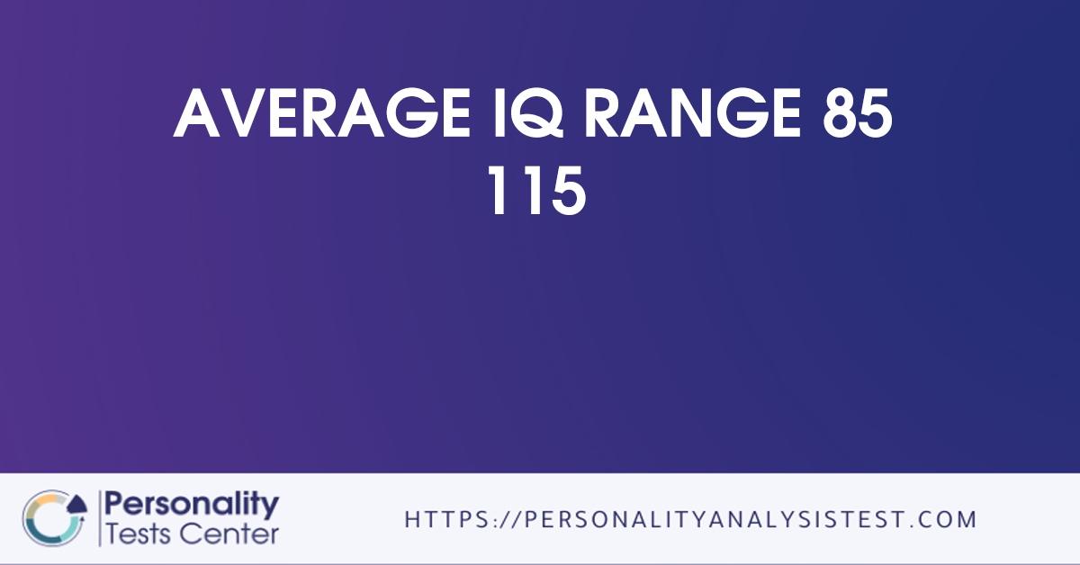 average iq range 85 115