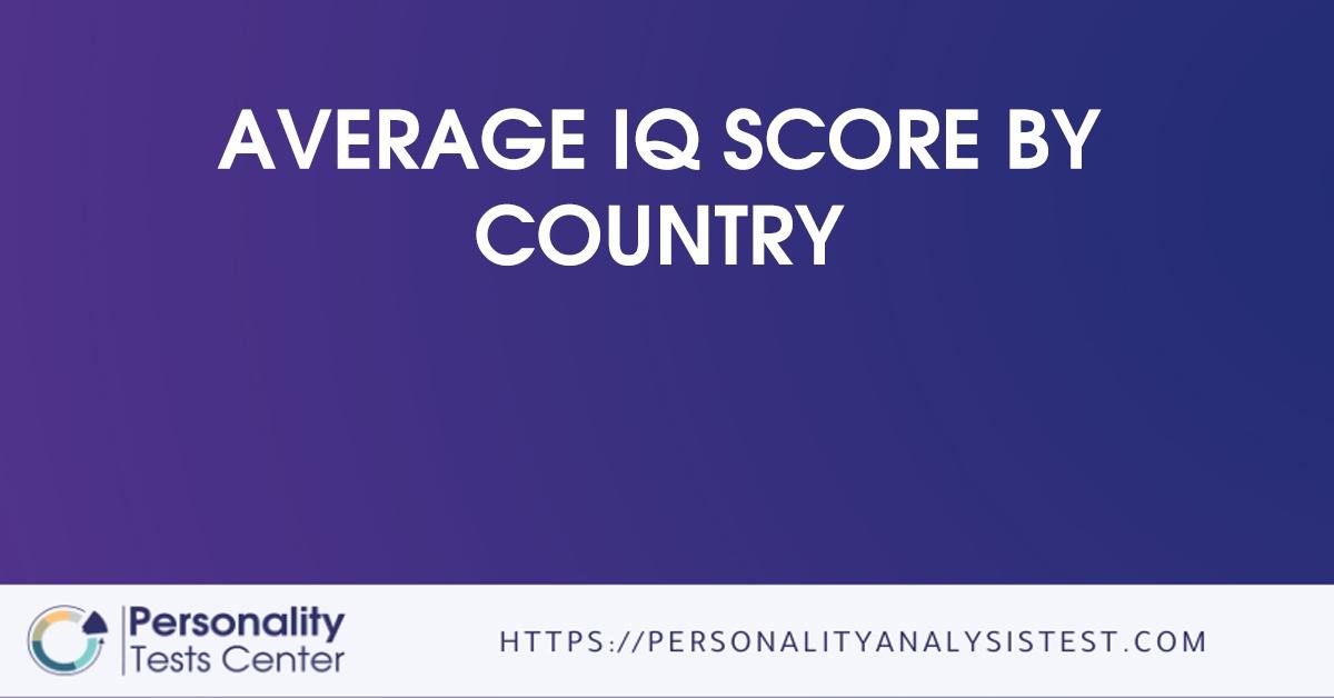 average iq score by country