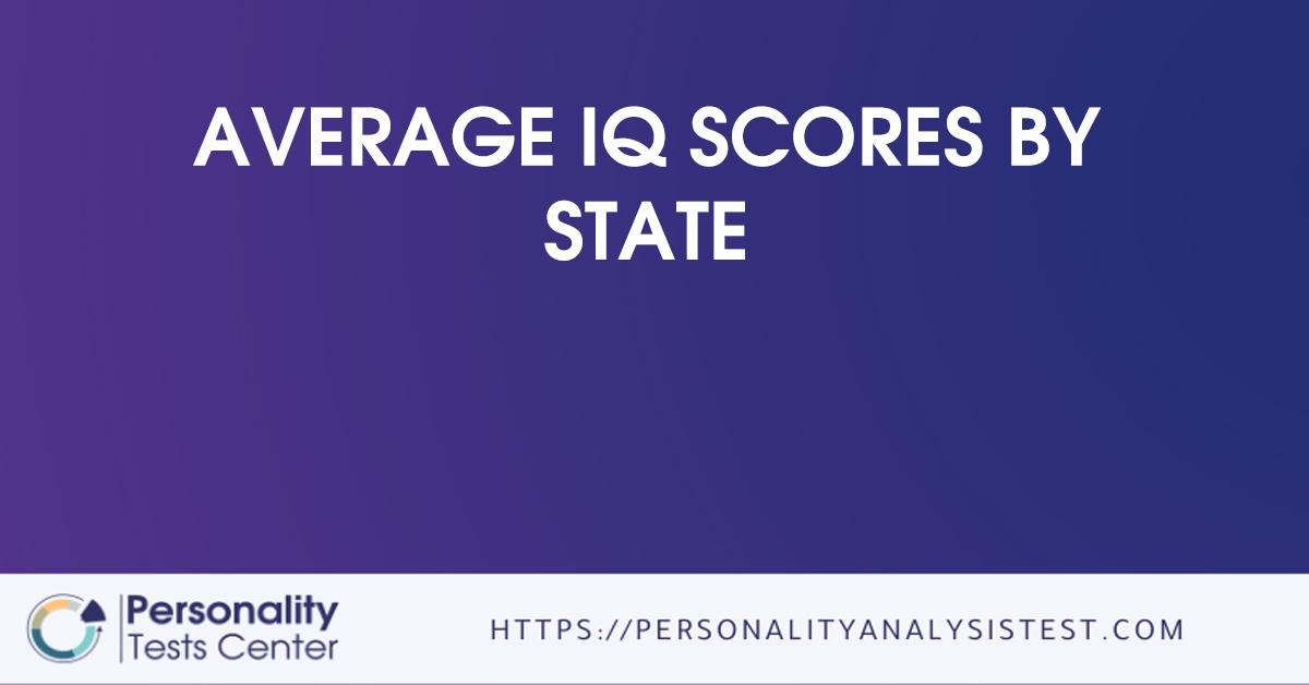 average iq scores by state