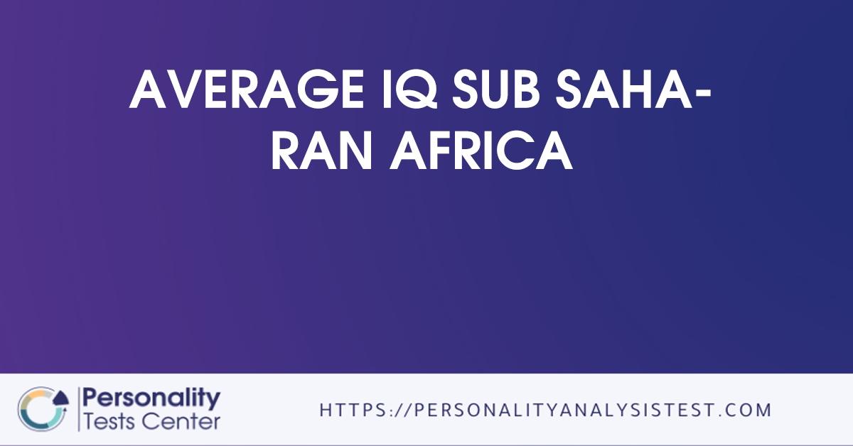 average iq sub saharan africa
