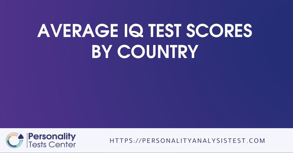 average iq test scores by country