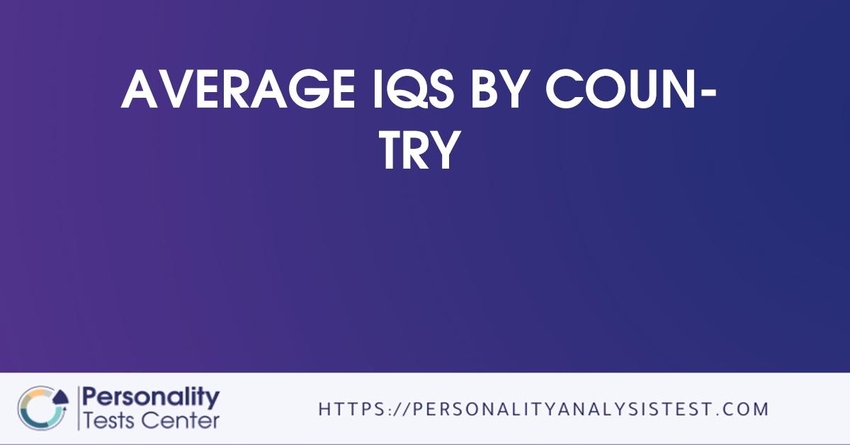average iqs by country