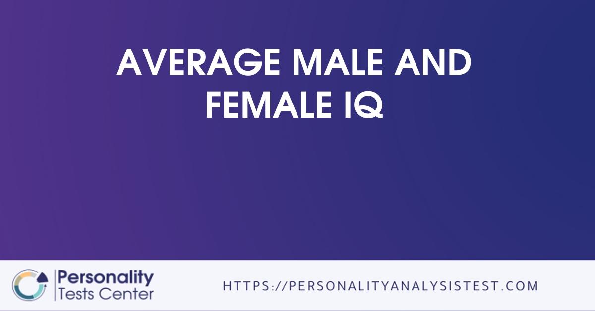average male and female iq