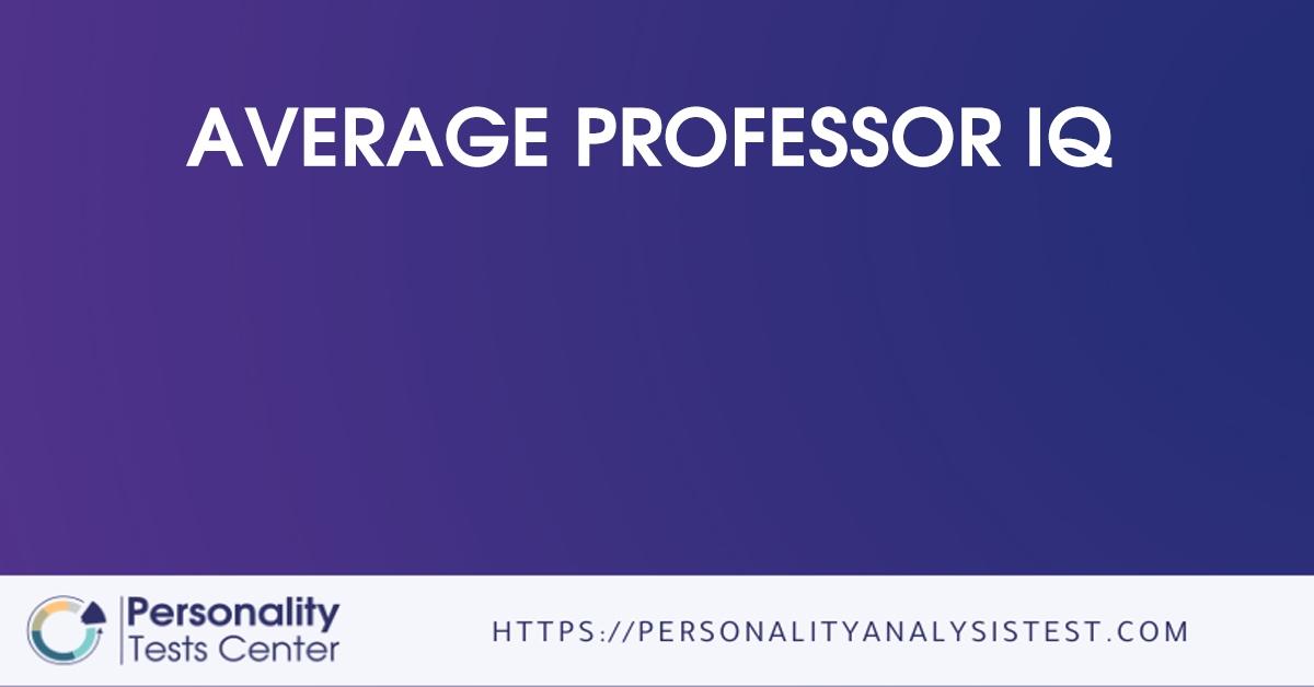 average professor iq