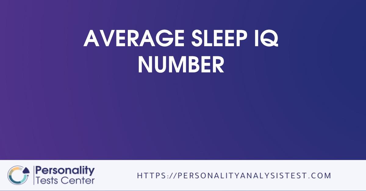 average sleep iq number