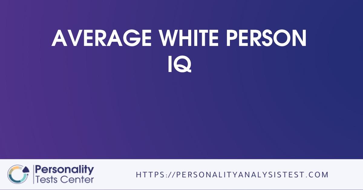 average white person iq