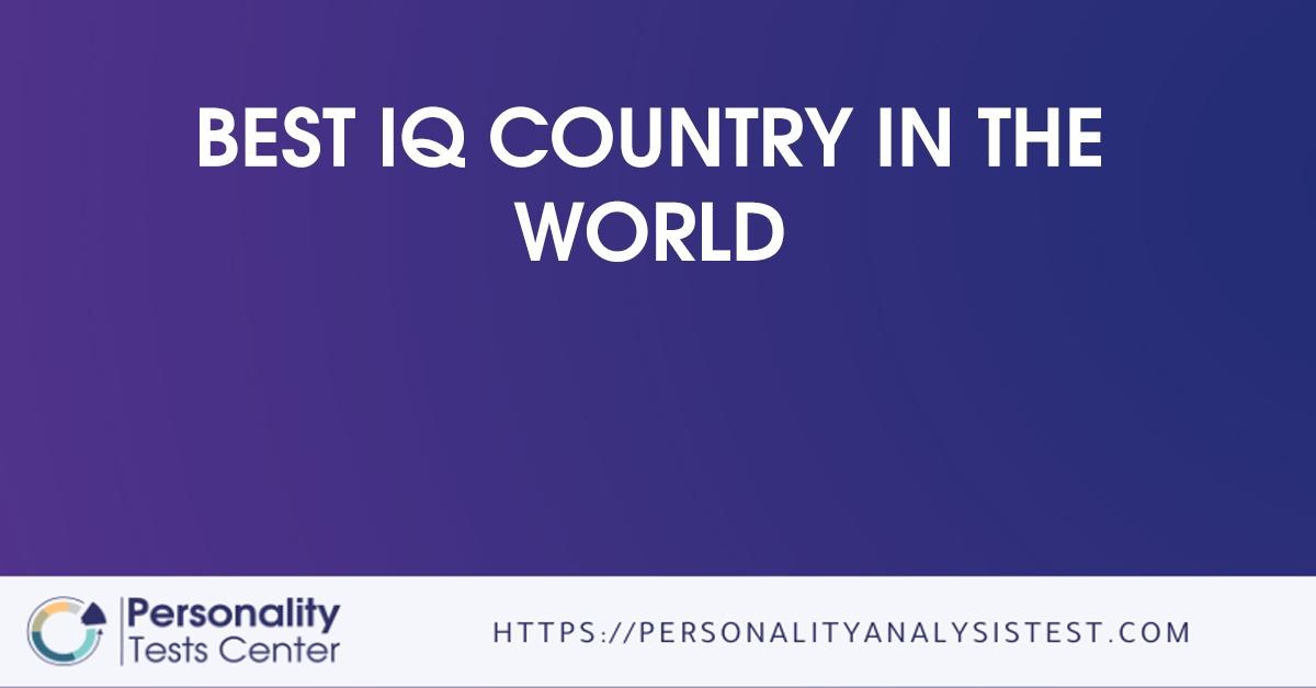 best iq country in the world