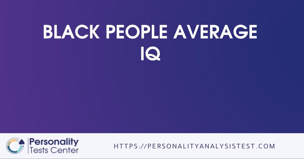 black people average iq
