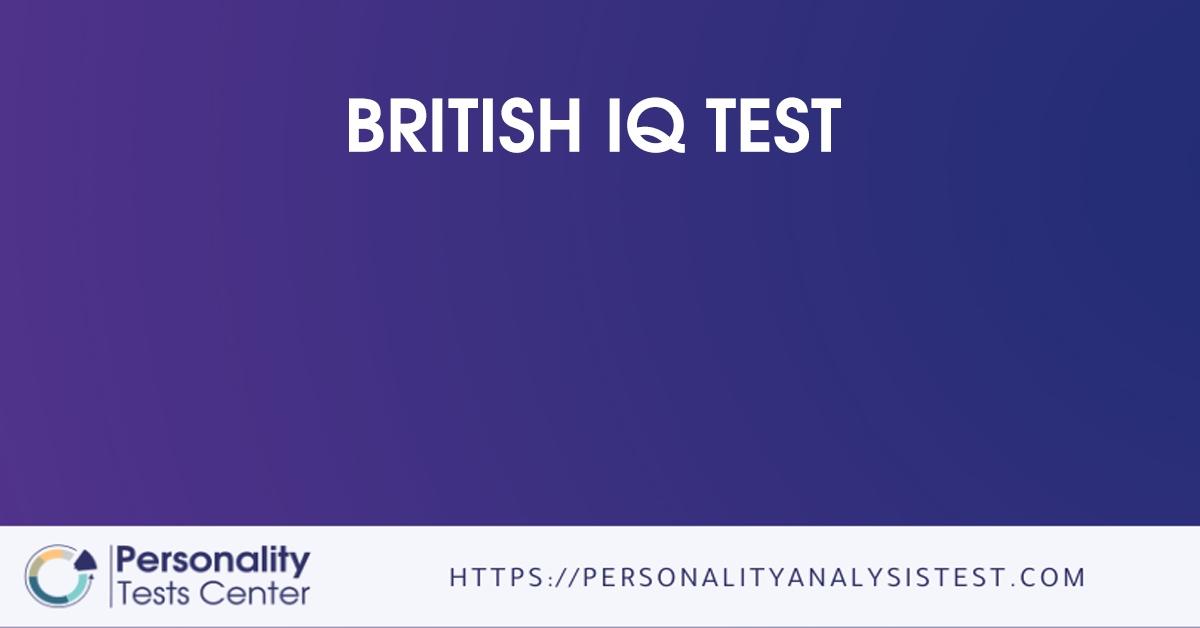 british iq test