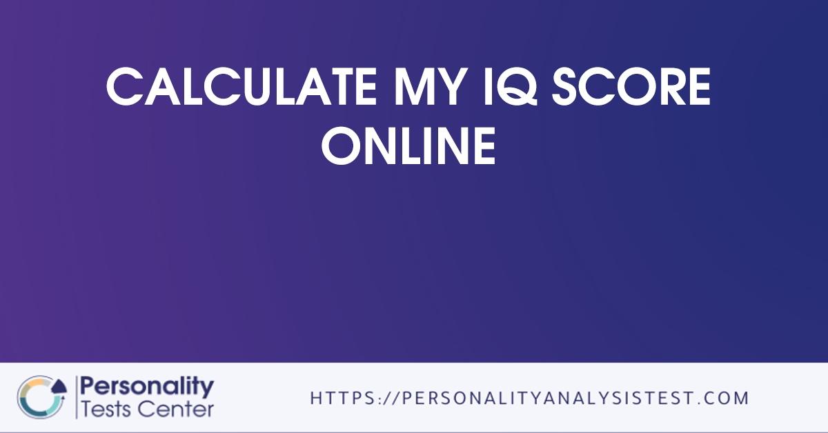 calculate my iq score online