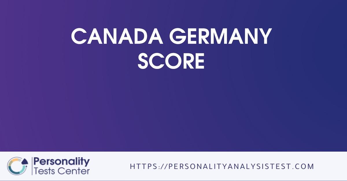 canada germany score