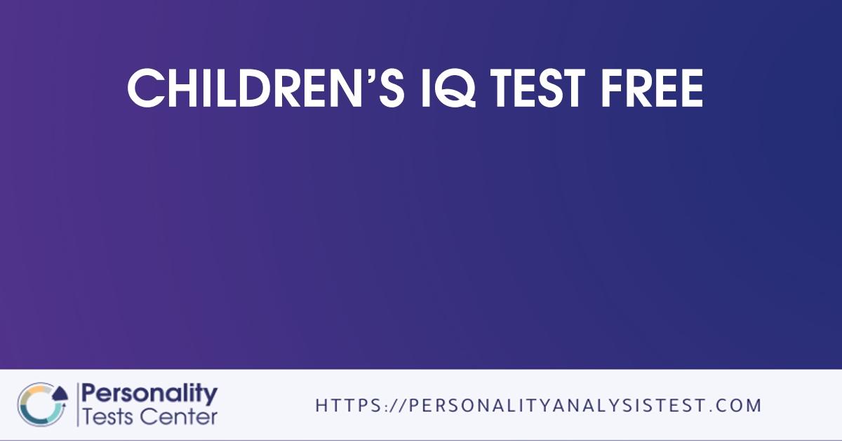 childrens iq test free
