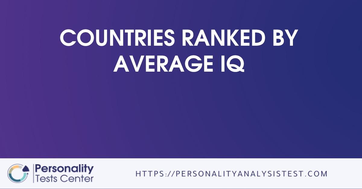 countries ranked by average iq