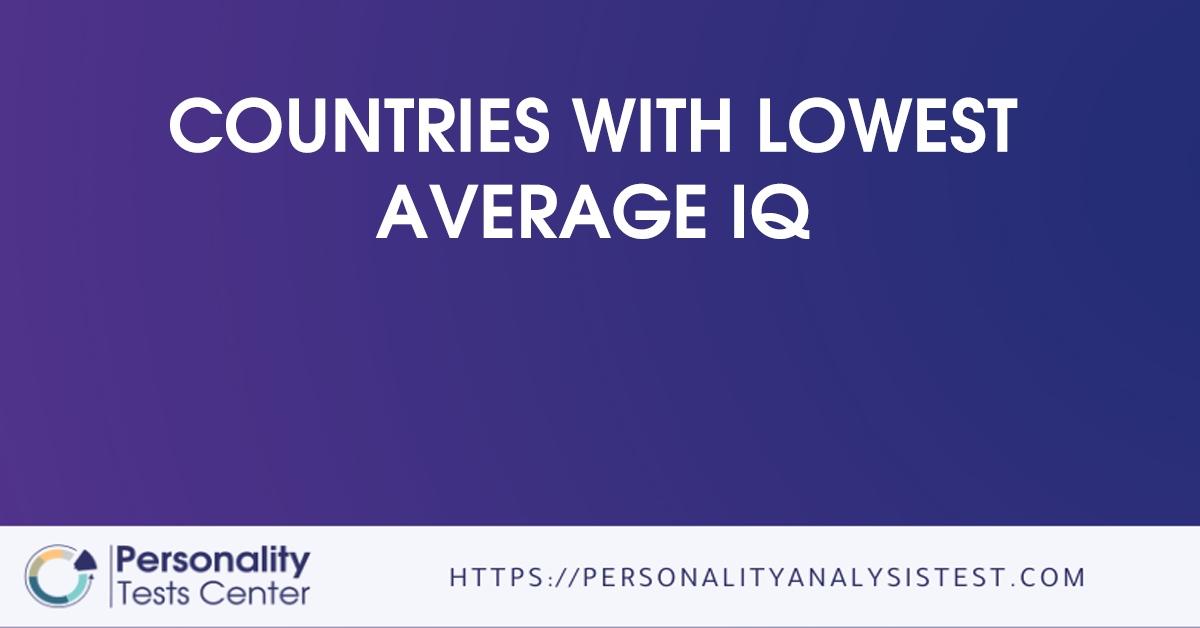 countries with lowest average iq