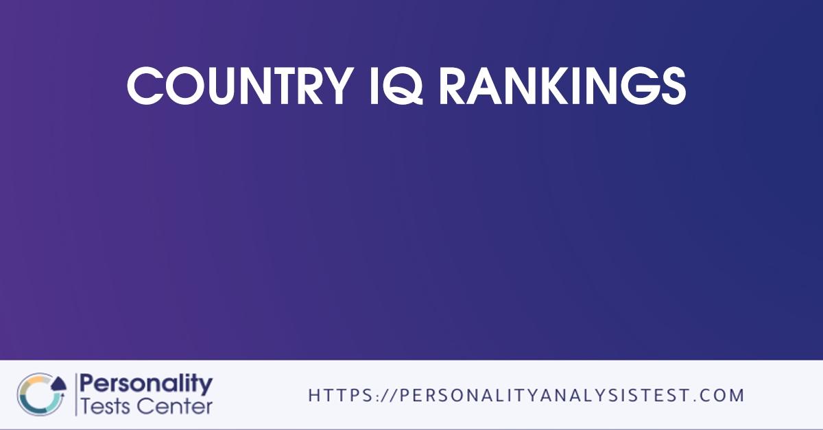 country iq rankings