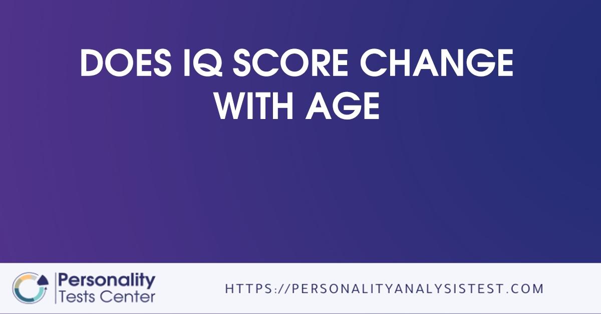 does iq score change with age
