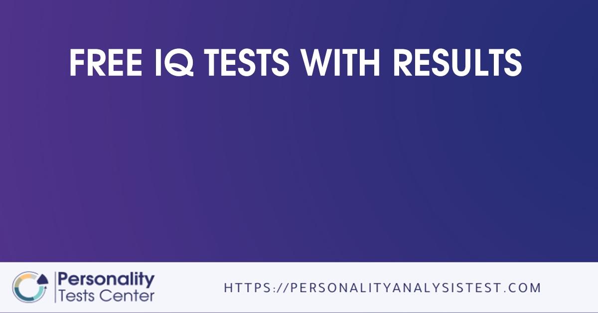 free iq tests with results