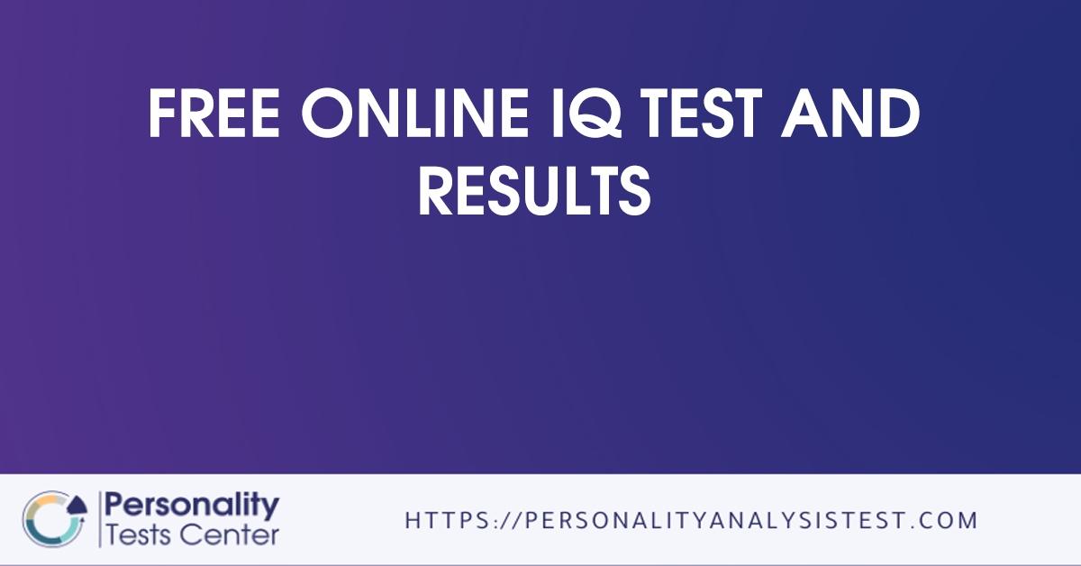 free online iq test and results