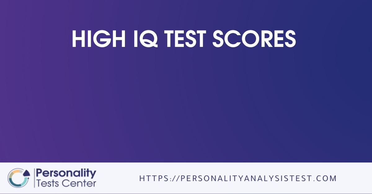 high iq test scores