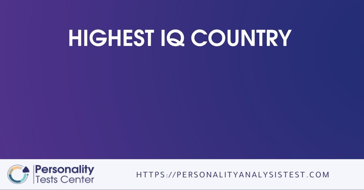 highest iq country