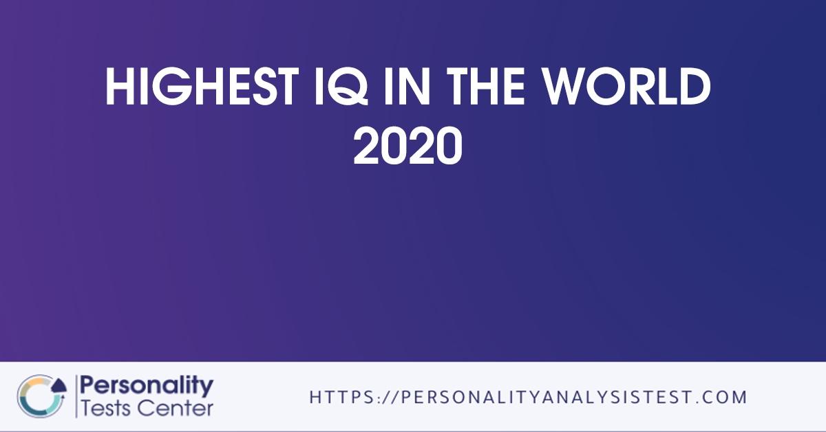 highest iq in the world 2020