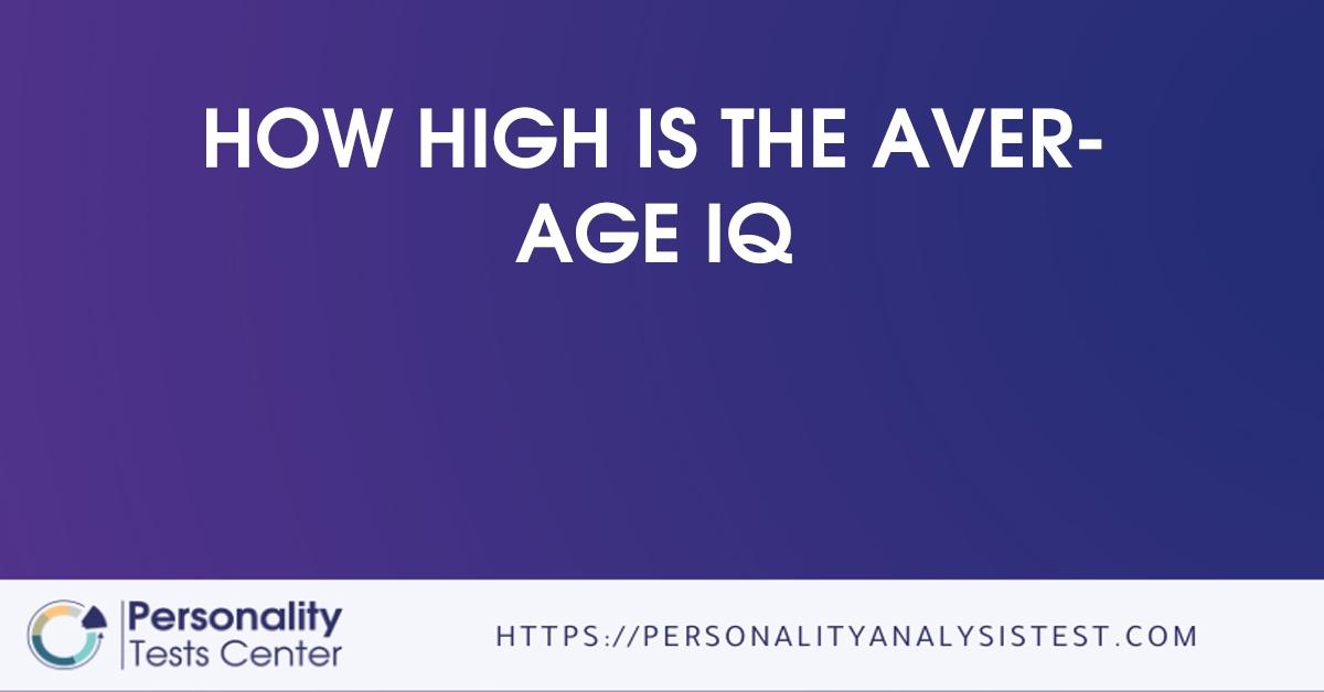 how high is the average iq