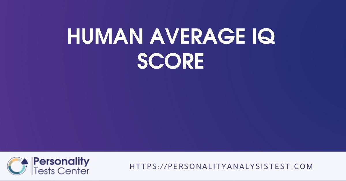 human average iq score
