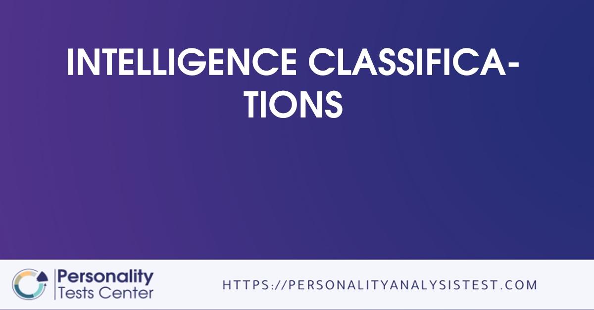 intelligence classifications