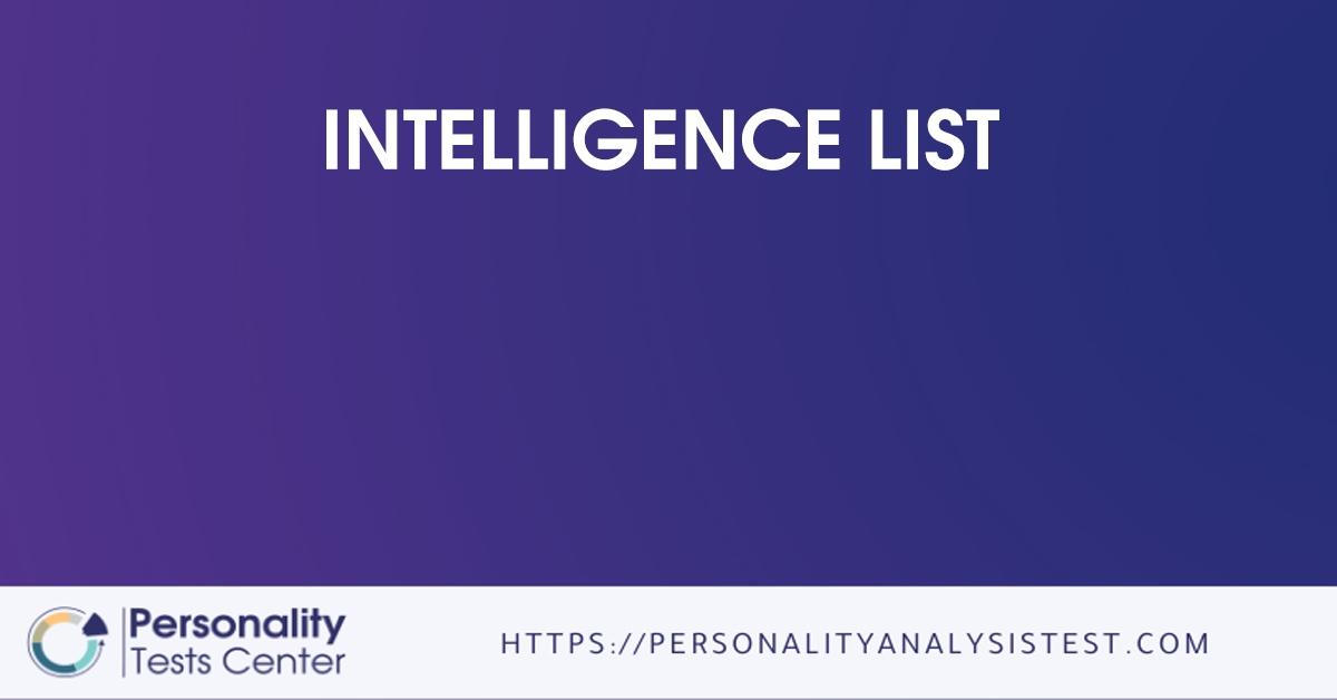 intelligence list