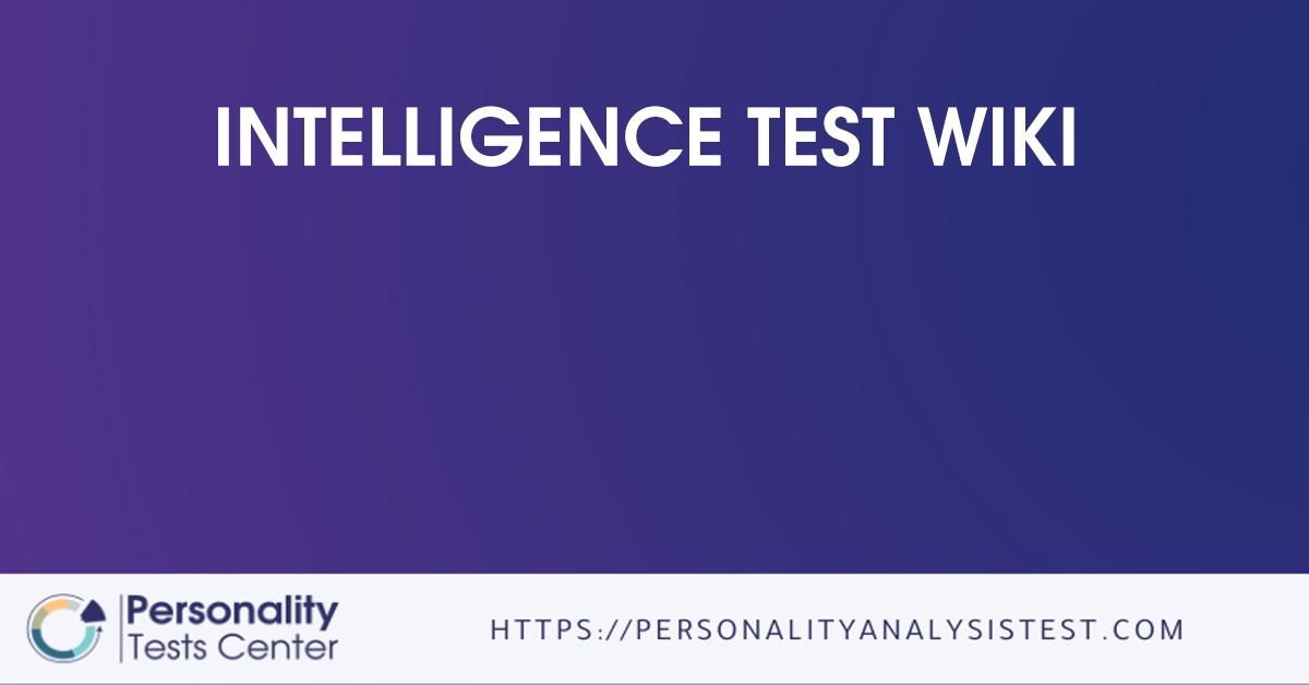 intelligence test wiki