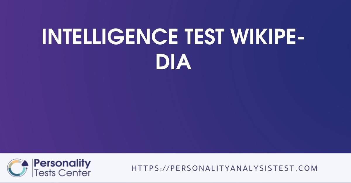 intelligence test wikipedia