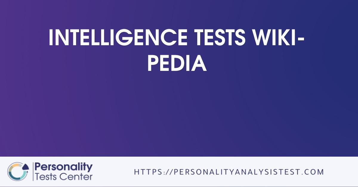 intelligence tests wikipedia
