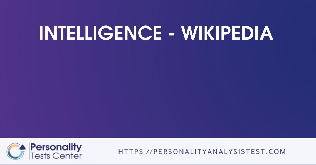 intelligence wikipedia